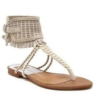 Dolce Vita Reagan Sandals Fringe Ankle Wrap